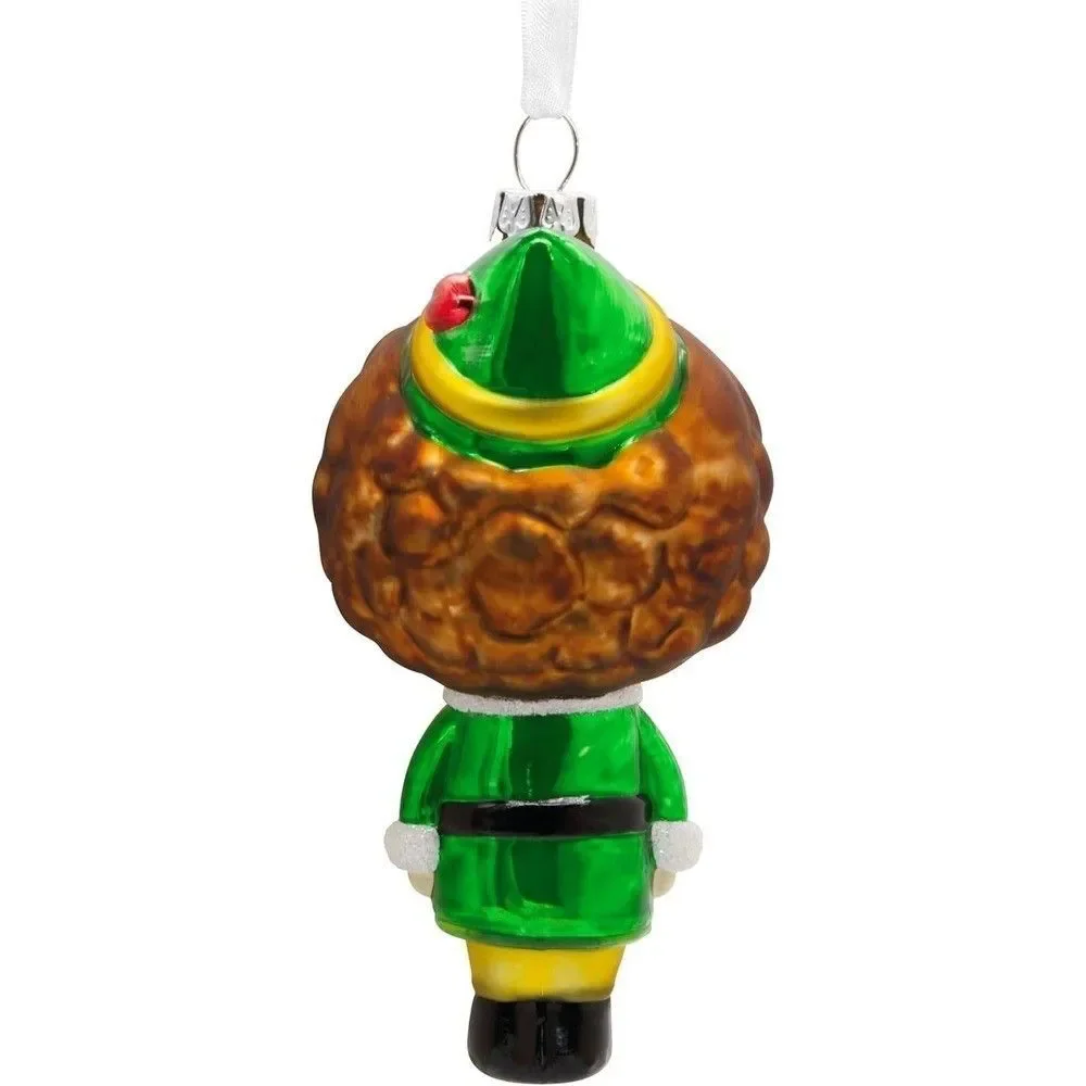 Official Hallmark Buddy the Elf Glass Holiday Ornament Christmas Tree Decoration
